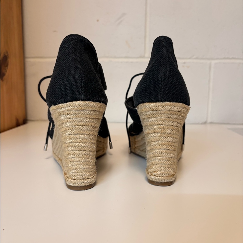 Merona Black and Tan Wedge Sandals - Picture 4 of 5
